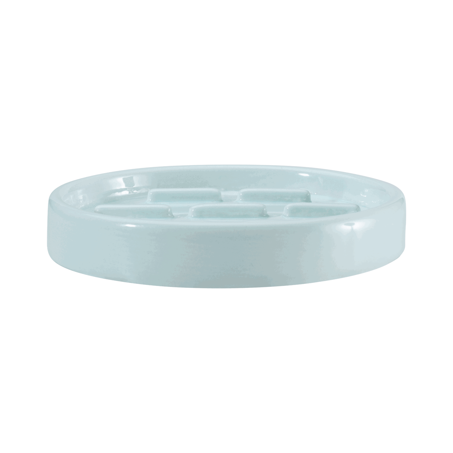 Ceramiczna miska na mydło, miętowa, ręcznie robiona, Ø 12 cm